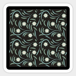 abstract seamless floral pattern exotic shapes Sticker